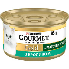 Gourmet Gold (Гурме Голд) консерви для котів з кроликом, шматочки в паштеті 85г*24шт
