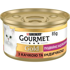 Gourmet Gold (Гурме Голд) консерви для кішок з качкою й індичкою, шматочки в соусі 85 г*24 шт.
