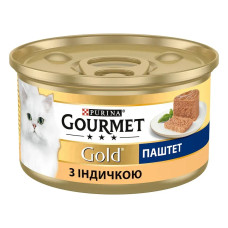 Gourmet Gold (Гурме Голд) консерви для кішок паштет з індичкою 85 г*24 шт.