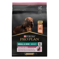 Сухой корм Про План (Pro Plan) для собак мелких пород, с чувствительной кожей, с лососем 3 кг