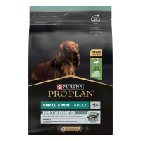 Сухой корм Про План (Pro Plan) для собак мелких пород, с чувствительным пищеварением, с ягненком 3 кг