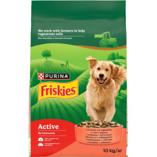 Сухий корм Friskies Active для дорослих активних собак з яловичиною 10 КГ
