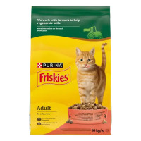 Сухий корм Friskies для кішок, з яловичиною, куркою і овочами 10 КГ