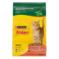 Сухий корм Friskies для кішок, з яловичиною, куркою і овочами 10 КГ