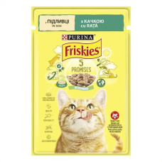 Вологий корм Friskies для кішок з качкою, шматочки в соусі 85 г*26 шт