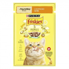 Вологий корм Friskies для кішок з курицею, шматочки в соусі 85г*26шт