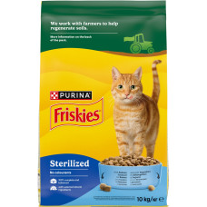 Сухий корм Friskies Sterilised для стерилізованих кішок, з лососем і овочами 10 КГ