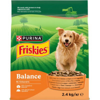 Сухий корм Friskies Dog Balance для собак, з куркою й овочами 2.4 кг