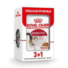 Акція! 3+1! Вологий корм для дорослих котів ROYAL CANIN INSTINCTIVE IN GRAVY 85 г