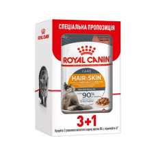 Акция! 3+1! Royal Canin влажный корм Hair&Skin Care в соусе 85 г