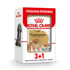 Акція! 3+1! Вологий корм для собак ROYAL CANIN POMERANIAN ADULT 85 г