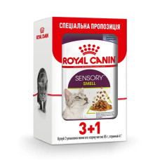 Акція! 3+1! Вологий корм для дорослих котів ROYAL CANIN SENSORY SMELL JELLY 85 г