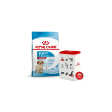 Корм для цуценят ROYAL CANIN MEDIUM PUPPY 4 кг+контейнер!