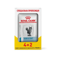Влажный корм для кошек Royal Canin Skin & Coat 85 г 4+2 шт
