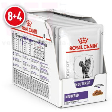 Акция! Влажный корм для взрослых кошек ROYAL CANIN NEUTERED ADULT MAINTENANCE Pouches 85 г 8шт+4шт в подарок