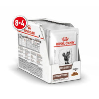 Акція! Вологий корм для дорослих кішок ROYAL CANIN GASTRO-INTESTINAL Moderate Calorie CAT Pouches 0.085г 8 шт + 4 шт у подарунок