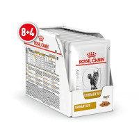 Акция! Влажный корм для взрослых кошек ROYAL CANIN URINARY S/O CAT pouches 0.085г 8 шт+4 шт в подарок