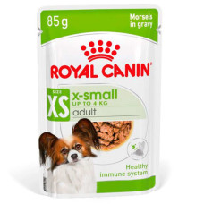 Royal Canin X-Small Adult - Вологий корм з домашньою птицею для дорослих собак (шматочки в соусі) 12х85г
