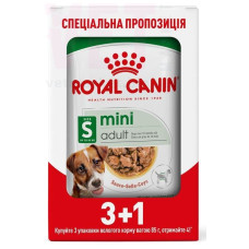 Акція! 3+1! Вологий корм для дорослих собак ROYAL CANIN MINI ADULT 85 г