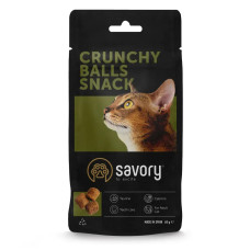 Ласощі для котів Savory Crunchy Balls Snack 60 г (подушечки з котячою м'ятою)