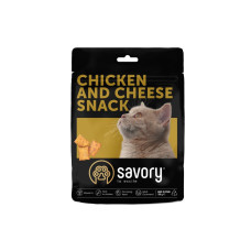 Ласощі для котів Savory Snack Chicken and Cheese 180 г (подушечки з куркою та сиром)
