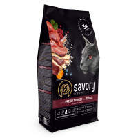 Сухий корм для котів Savory Adult Cat Steril Fresh Turkey and Duck 400 г - з індичкою та качкою