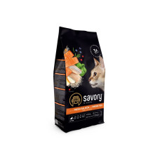 Сухий корм Savory Kitten для кошенят зі свіжим лососем та морською рибою 2 кг