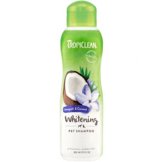 Шампунь для собак та котів з білою шерстю TropiClean Awapuhi & Coconut Whitening 355 мл