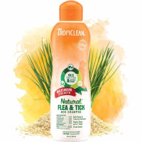 Натуральный шампунь для собак от блох и клещей TropiClean Natural Flea & Tick “Максимальное действие”, 592 мл