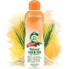 Натуральний шампунь для собак від бліх і кліщів TropiClean Natural Flea & Tick “Максимальна дія”, 592 мл