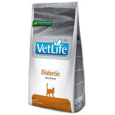 Сухой корм Farmina Vet Life Diabetic для кошек контроль уровня глюкозы в крови при сахарном диабете 2 кг