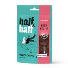 Ласощі для собак Half&Half Meaty Coins Adult 100 г - яловичина