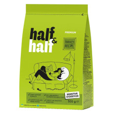 Сухий корм для котів Half&Half Sensitive Digestion 300 г  - індичка
