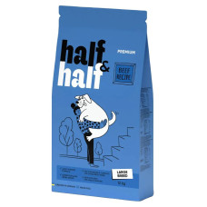 Сухий корм для собак Half&Half Large Breed 12 кг - яловичина