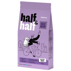 Сухий корм для собак Half&Half Medium Breed 12 кг - яловичина