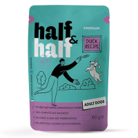Вологий корм для собак Half&Half Adult 100 г*22 шт - качка