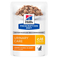 Вологий корм Hills (Хілс) c/d Urinary Care Chicken - з куркою для котів із захворюваннями сечовивідних шляхів 85г*12 шт