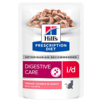 Вологий корм Hills (Хілс) PD Feline i/d з лососем для кішок, що сприяє підтримці здоров'я ШКТ 85г*12 шт