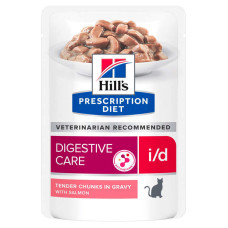 Влажный корм Hills (Хилс) PD Feline i/d с лососем для кошек, способствующий поддержанию здоровья ЖКТ 85 г*12 шт