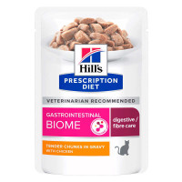 Влажный корм Hills (Хилс) PD Feline Gastrointestinal Biome с курицей для улучшения пищеварения и поддержки ЖКТ у кошек 85г*12 шт