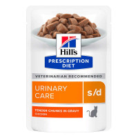 Вологий корм Hills (Хілс) s/d Urinary Care з куркою для котів із захворюваннями сечовивідних шляхів 85 г*12 шт