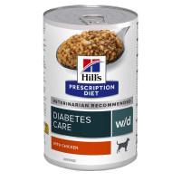 Hill's Prescription Diet w/d Diabetes Care - Вологий корм з куркою для дорослих собак із цукровим діабетом 370 грам