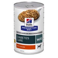 Hill's Prescription Diet w/d Diabetes Care - Вологий корм з куркою для дорослих собак із цукровим діабетом 370 грам