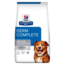 Сухий корм Hill's (Хілс) Derm Complete для собак під час алергії та для підтримки здоров'я шкіри 1.5 кг