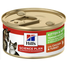 Влажный корм для котят и беременных кошек Hills Canine Kitten & Mother Chicken 85 г