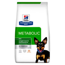 Сухий корм Hill's (Хілс) Diet Metabolic Weight Management для собак дрібних порід для корекції ваги, курка 1 кг