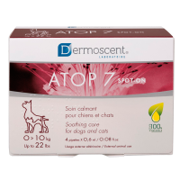Dermoscent ATOP 7 spot-on для котів та собак – подразнення, суха шкіра, атопія, 4 піпетки*0.6 мл